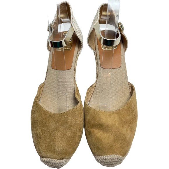 KANNA Made In SPAIN Mustard Yellow Espadrille Ankle Strap Wedge Heels Shoes  41 - Picture 3 of 16